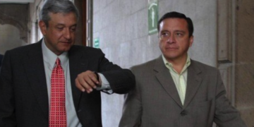 López Obrador con Nicolás Mollinedo